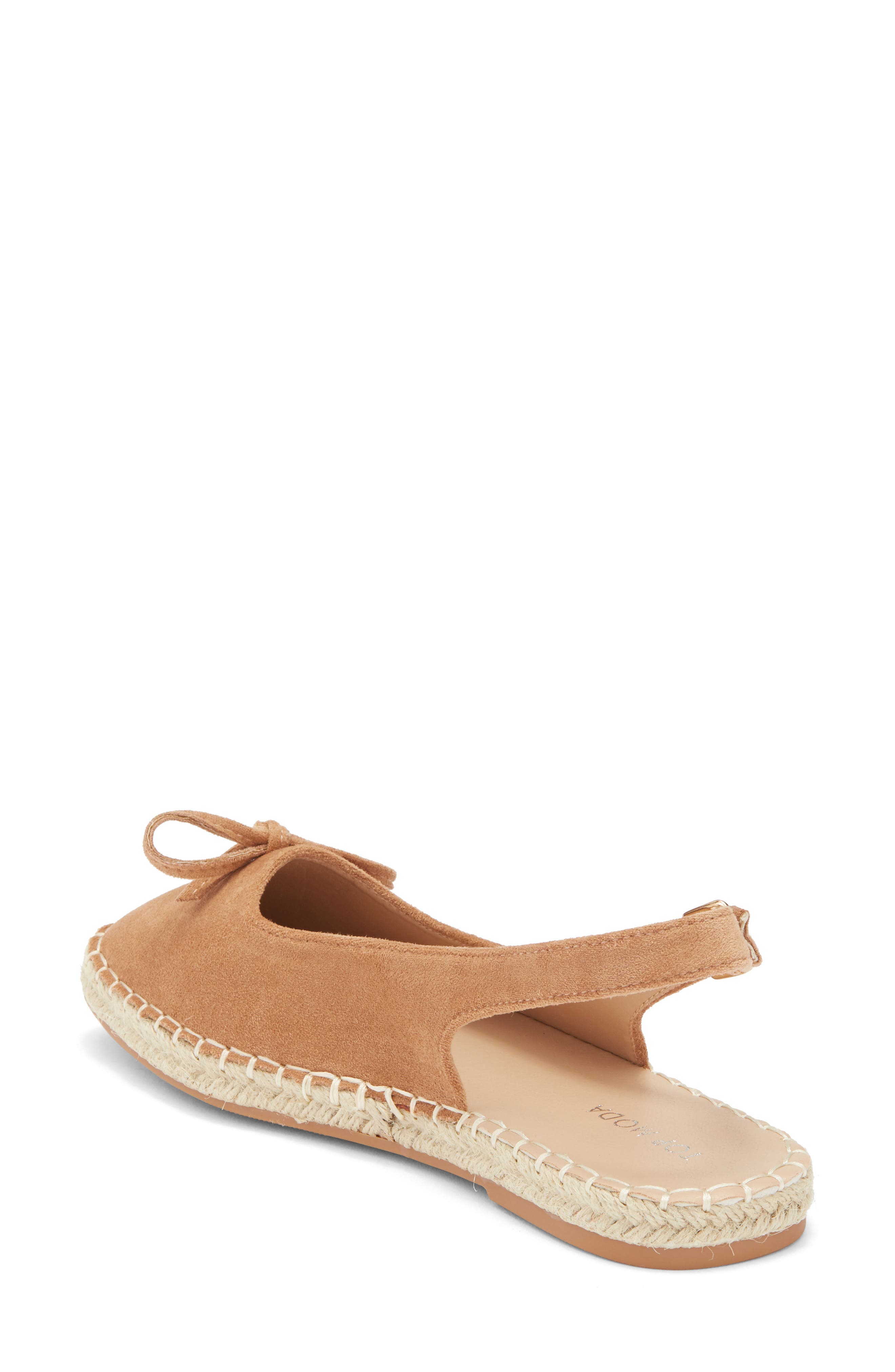 TOP MODA Fallon Slingback Flat, Alternate, color, Camel Suede
