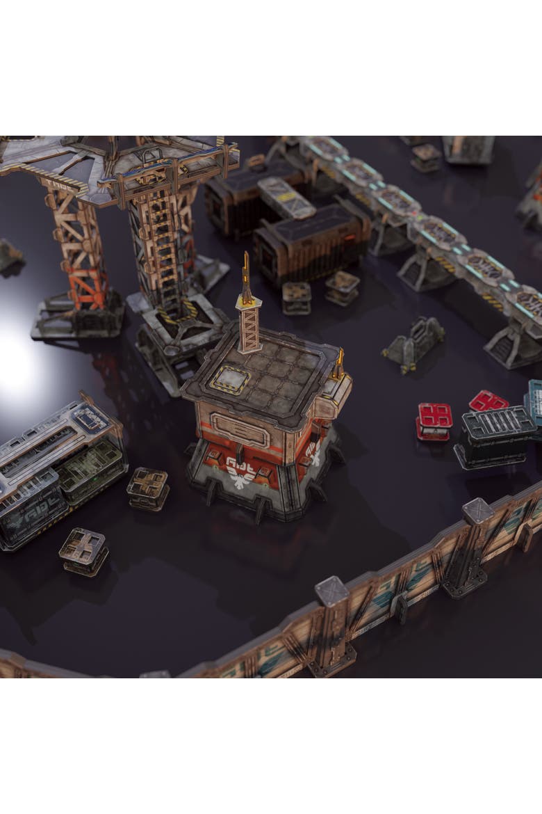 Scifi Terrain, Satcomm Installation Neutral Theme, Alternate, color, Multicolored