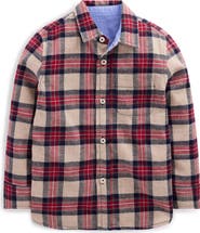 Mini Boden Kids' Cosy Cotton Check Shirt