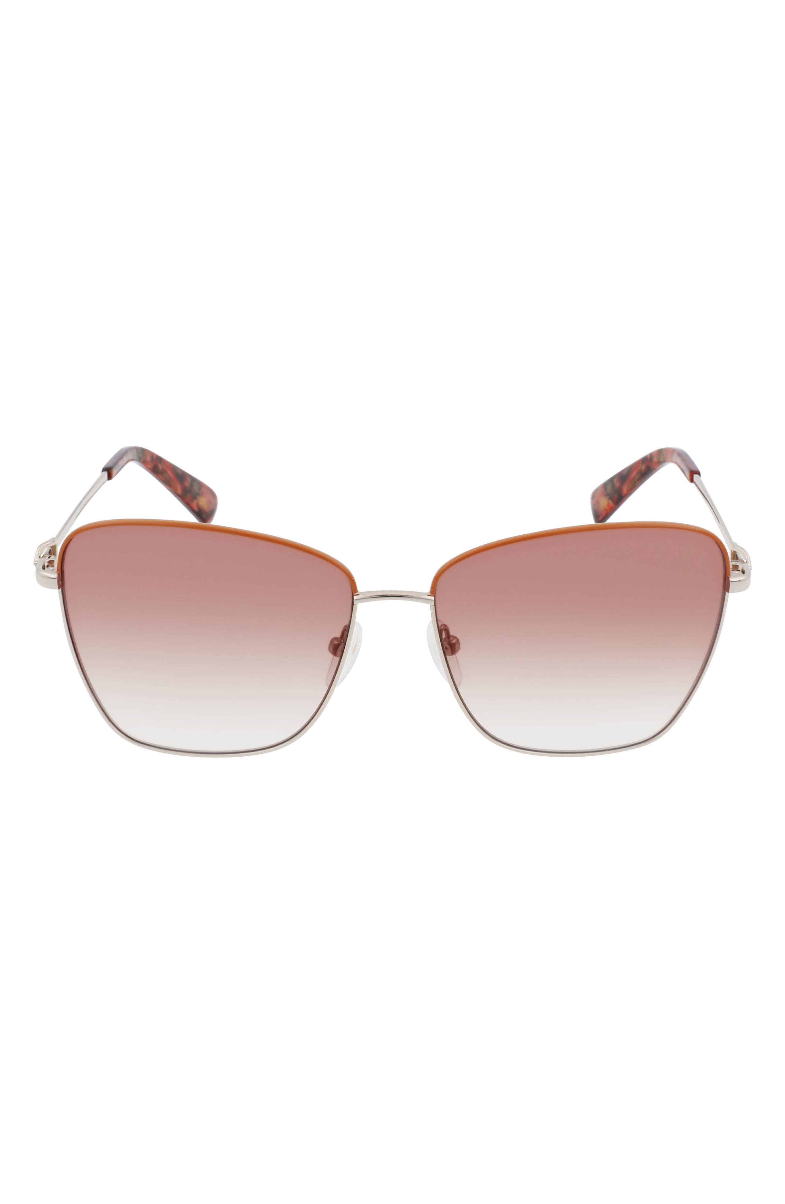 Longchamp Amazone 59mm Rectangle Sunglasses