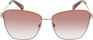 Longchamp Amazone 59mm Rectangle Sunglasses