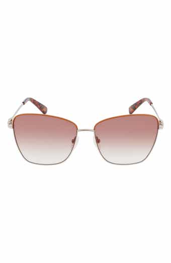 Longchamp Amazone 59mm Rectangle Sunglasses