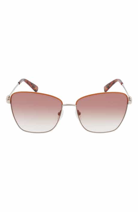 Longchamp Amazone 59mm Rectangle Sunglasses