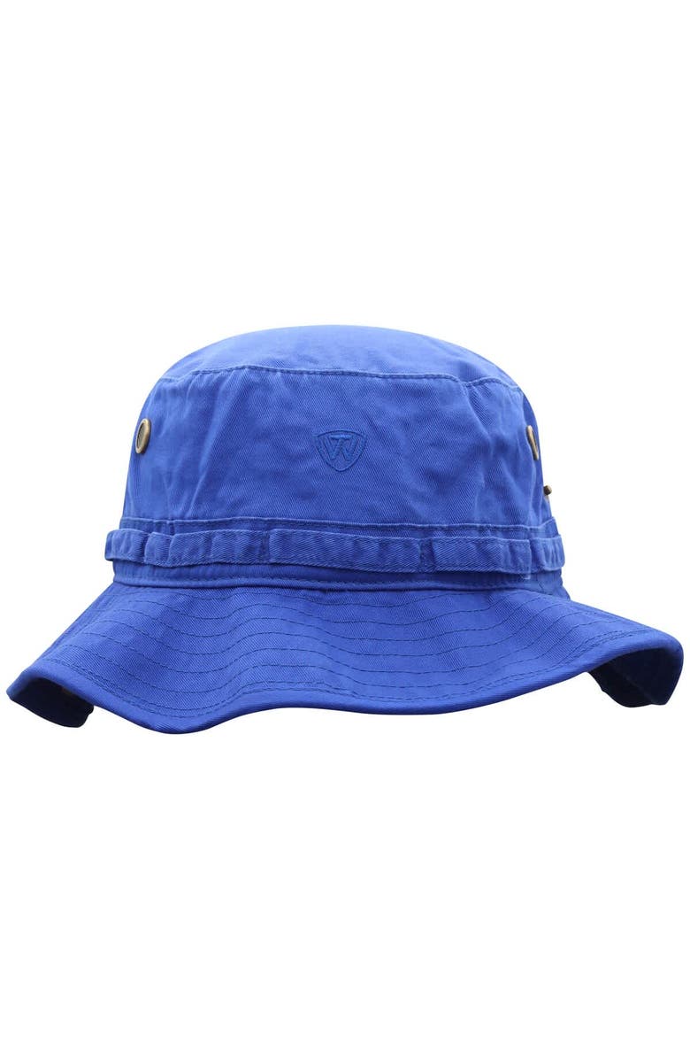 TOP OF THE WORLD Men's Top of the World Royal Florida Gators Angler Washed Bucket Hat, Alternate, color, Royal