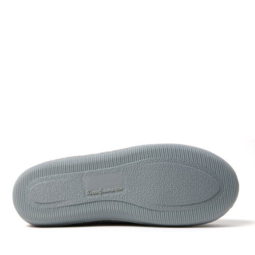 Shop Dearfoams Hayes Soft Knit Moccasin Slipper In Light Heather Grey