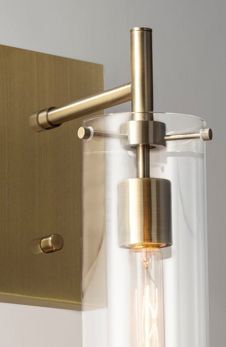 ADESSO LIGHTING Dalton Wall Lamp, Alternate, color, Antique Brass