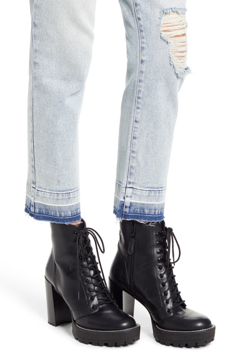 BP. x Claudia Sulewski Ripped Mom Jeans, Alternate, color,