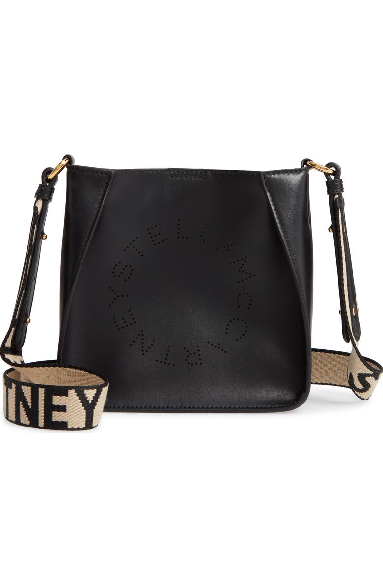 Stella McCartney Logo Alter Nappa Faux Leather Crossbody Bag, Main, color,