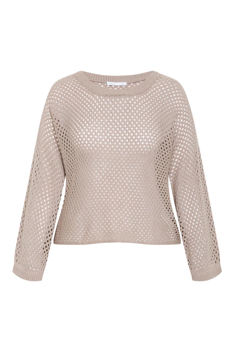 Open Stitch Sweater, Alternate, color, STONE