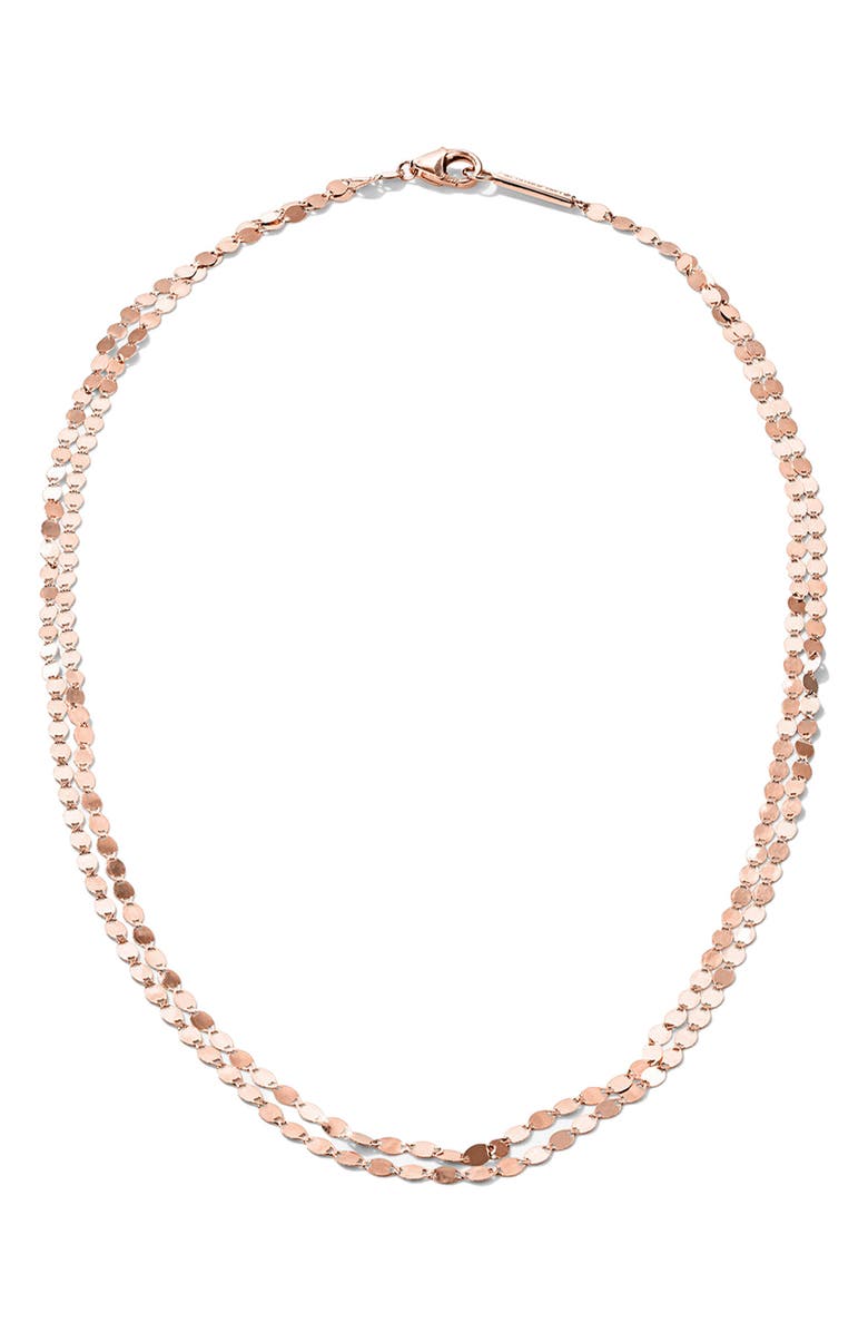 LANA Nude Double Strand Petite Choker Necklace, Main, color, 