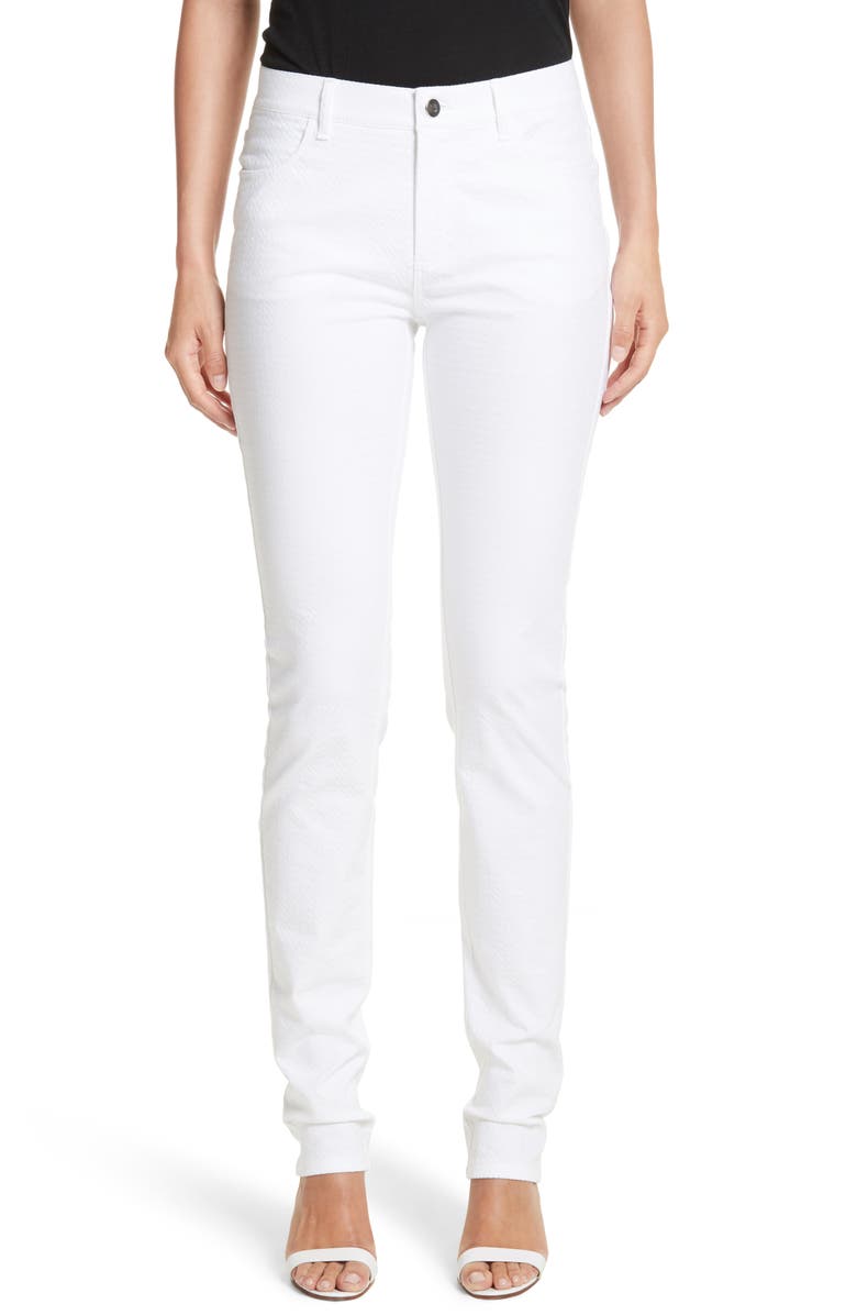 Lafayette 148 New York Thompson Straight Leg Jeans, Main, color, 