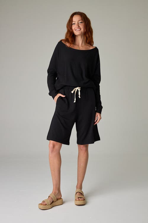 Eavolu Baikal Eco-luxe Fleece Bermuda Short In Neutral