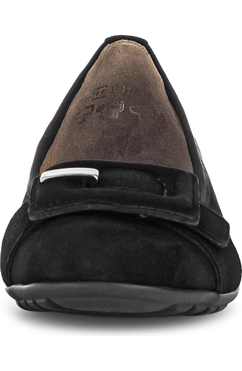 Gabor Buckle Ballet Flat, Alternate, color, Black