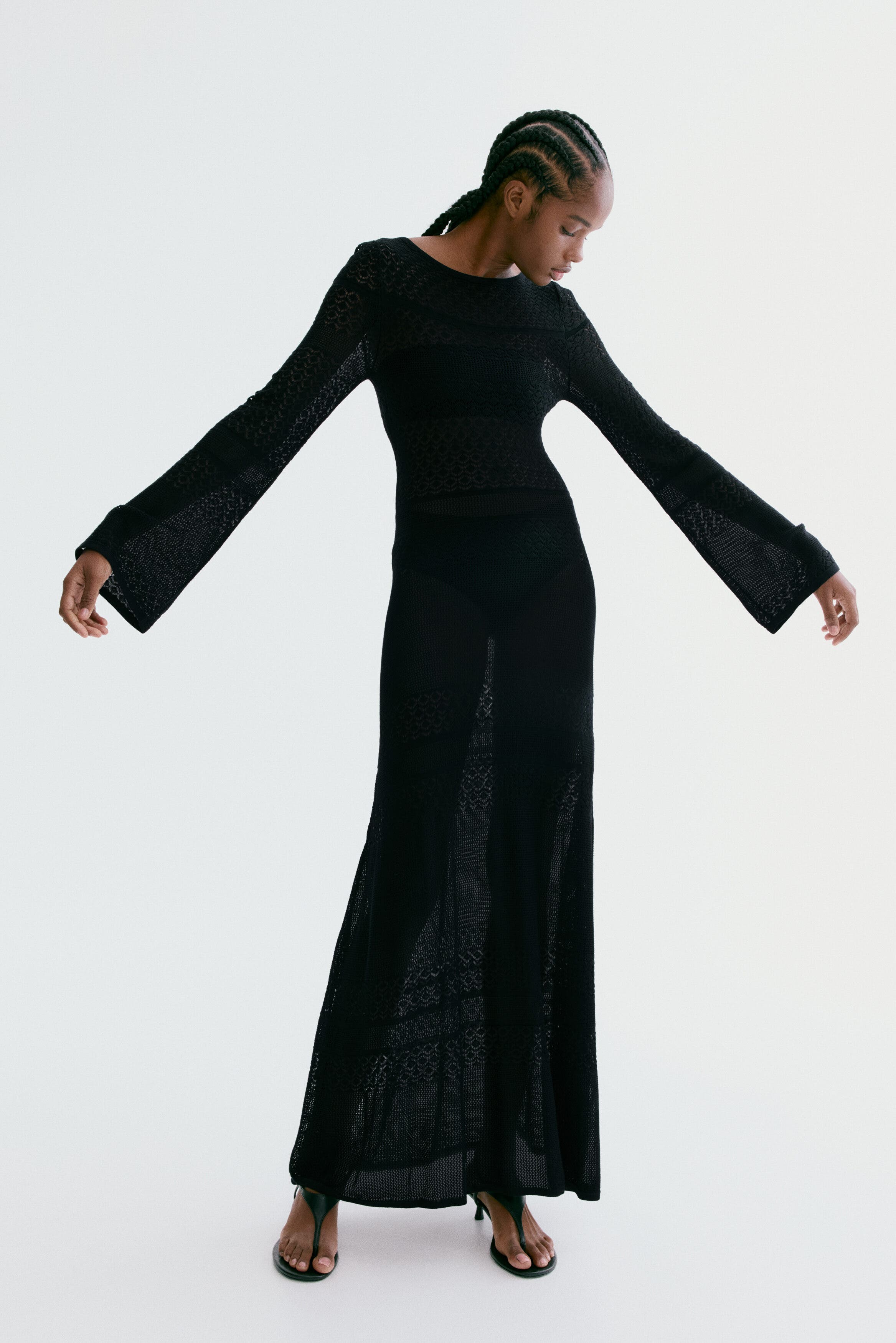 Pointelle-knit Maxi Dress - image 2