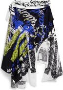 Desigual Print Asymmetric Maxi Skirt