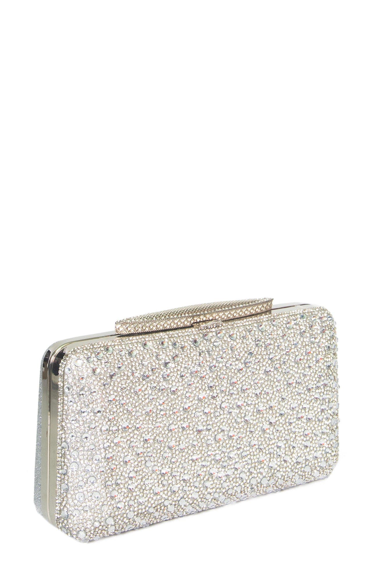 Lizo Clutch, Alternate, color, SILVER