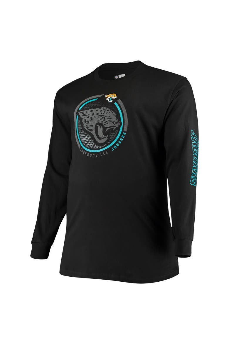 Men's Fanatics Branded Black Jacksonville Jaguars Big & Tall Color Pop Long Sleeve T-Shirt, Alternate, color, Black
