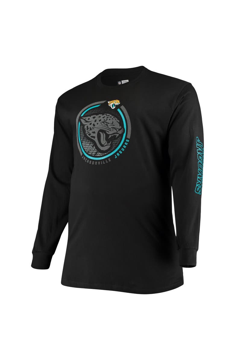 FANATICS Men's Fanatics Branded Black Jacksonville Jaguars Big & Tall Color Pop Long Sleeve T-Shirt, Alternate, color, Black
