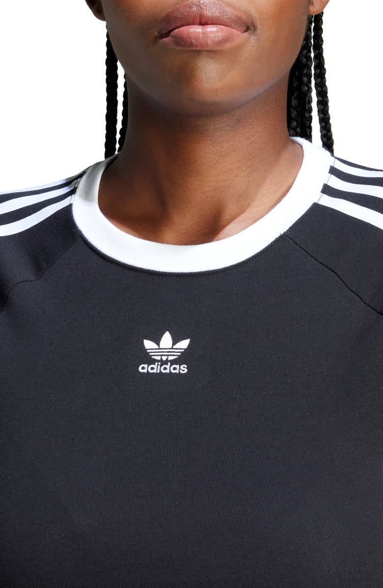 adidas Crop Baby Tee, Alternate, color, Black
