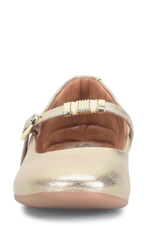 Eurosoft Khloe Mary Jane Flat In Gold