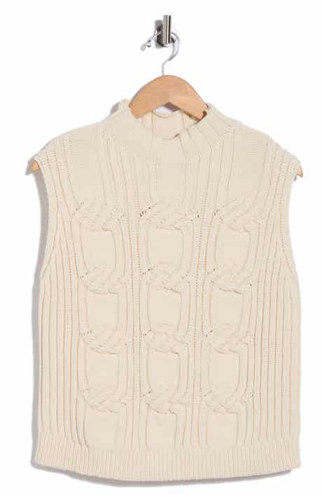 Cable Stitch Sleeveless Sweater