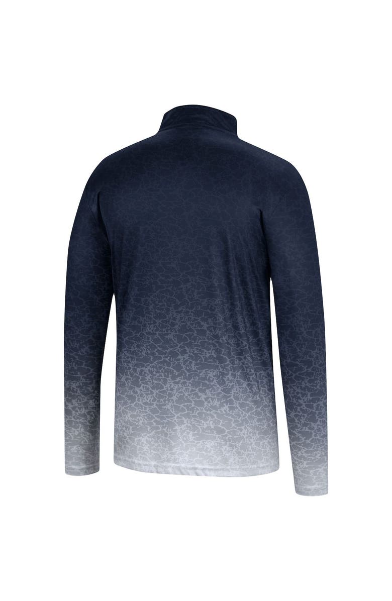 COLOSSEUM Men's Colosseum Navy Georgia Tech Yellow Jackets Walter Quarter-Zip Windshirt, Alternate, color,