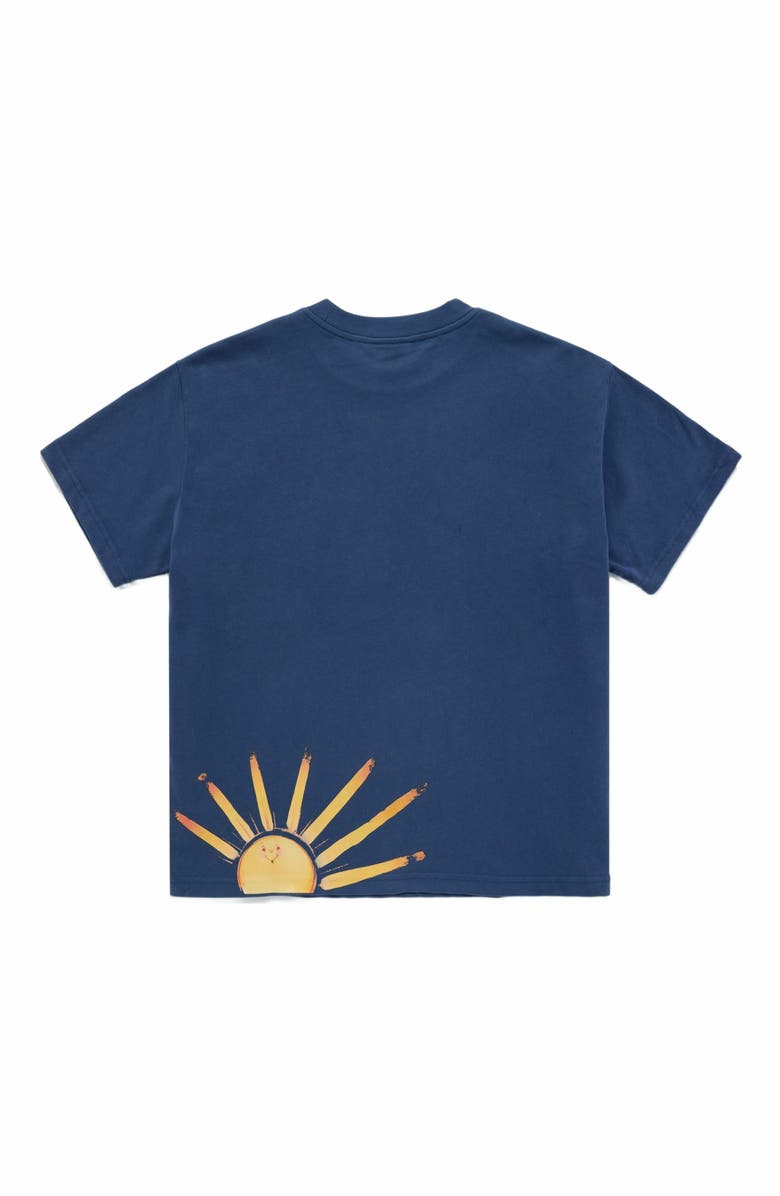 Samii Ryan HAPPINESS LOOKS GOOD OVERSIZED TEE, Alternate, color, Blue