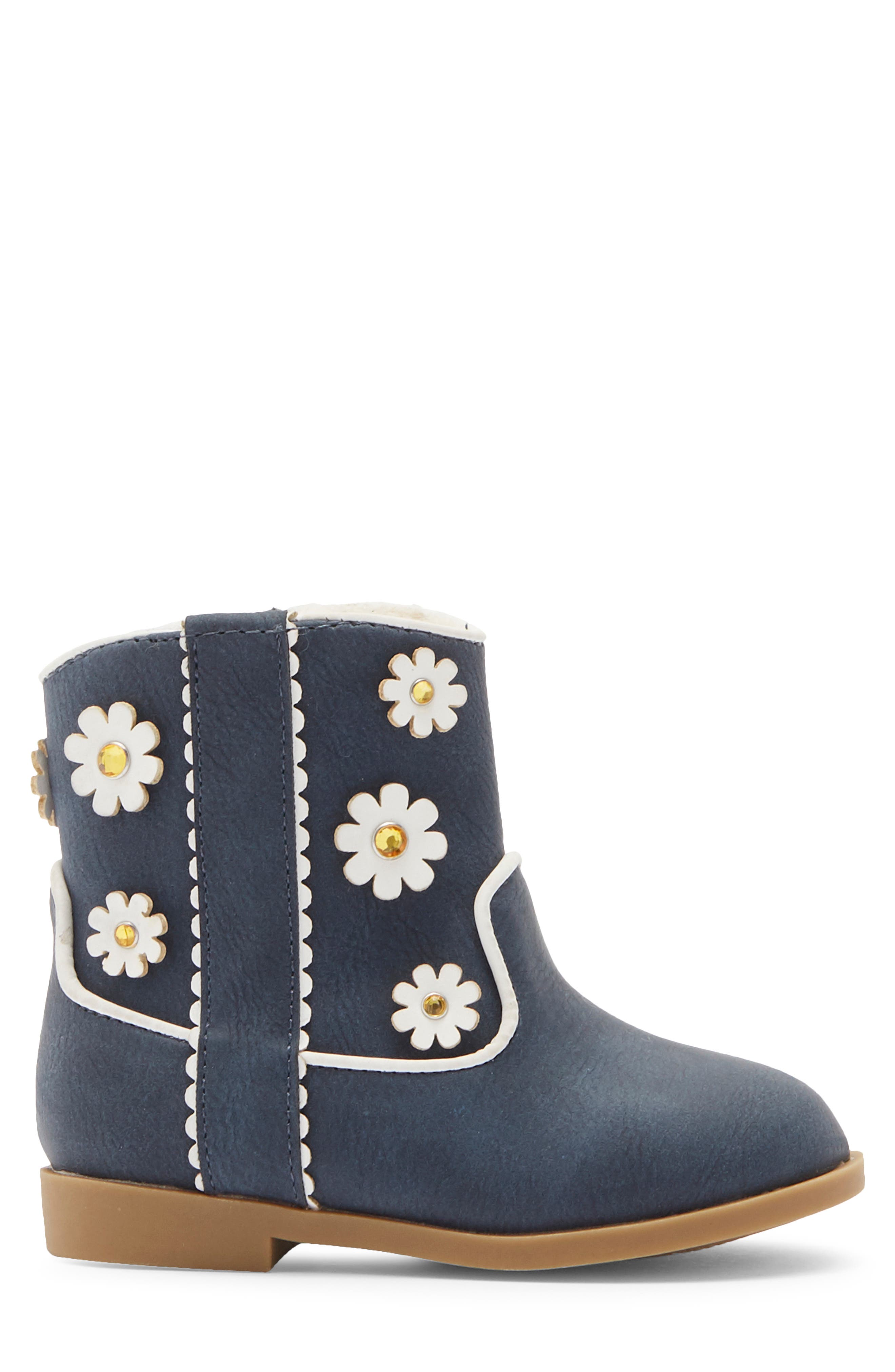 Kids' Ainsley Daisy Bootie, Alternate, color, NAVY