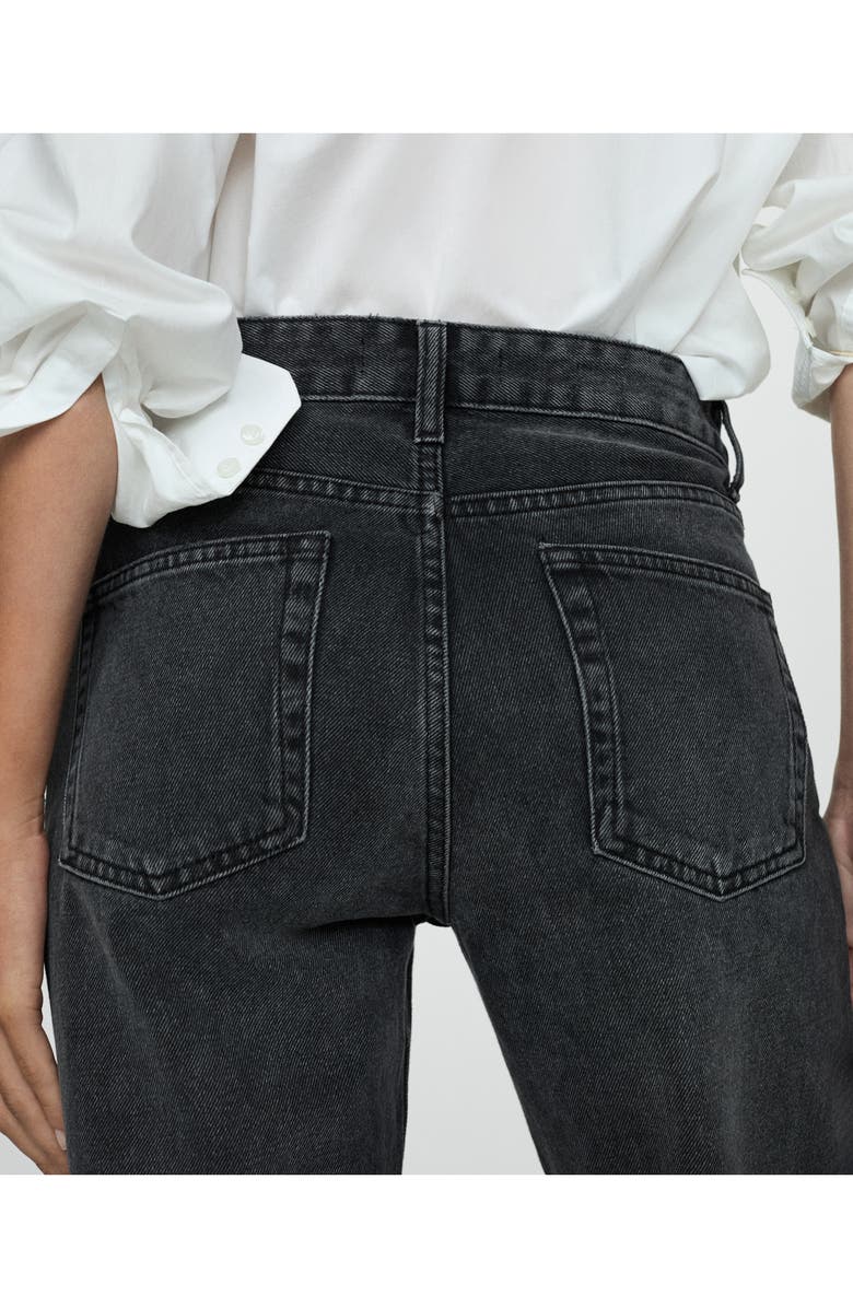 MANGO Mid Rise Relaxed Straight Leg Jeans, Alternate, color,