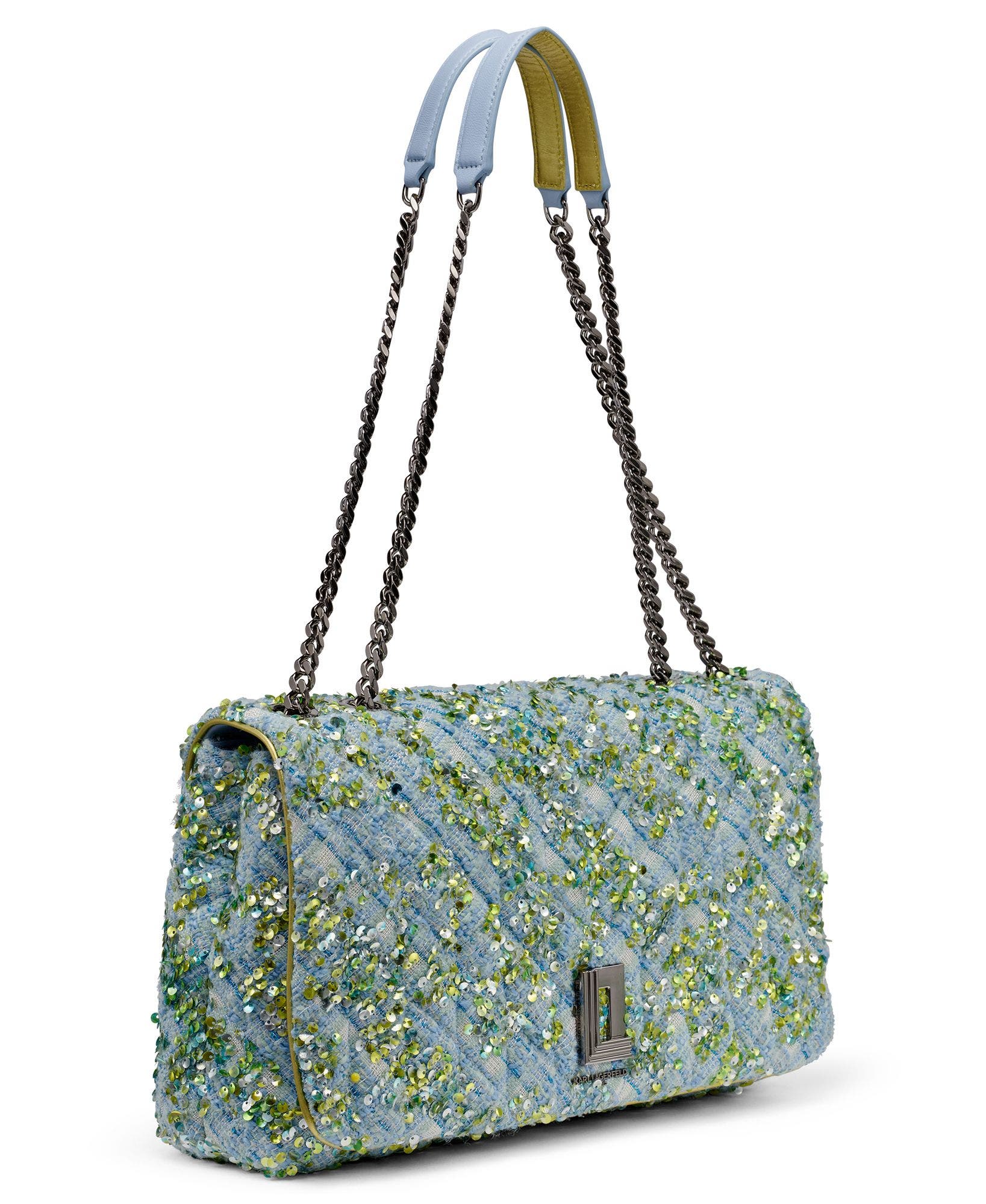 Lafayette Shoulder Bag, Alternate, color, Blue Aura Sequin