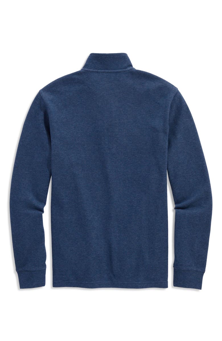 vineyard vines Saltwater Stripe Quarter Zip Pullover, Alternate, color, 976 Deep B