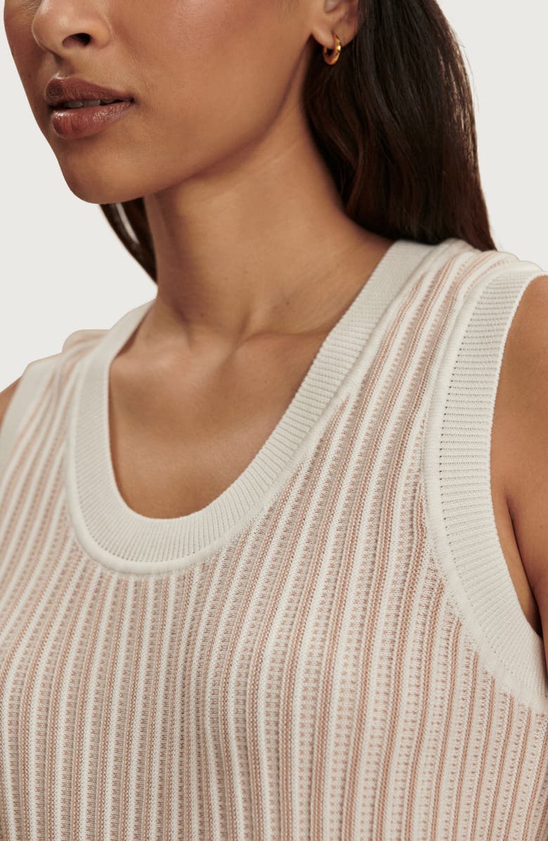 Varley Aldcroft Rib Knit Cotton Tank, Alternate, color, 