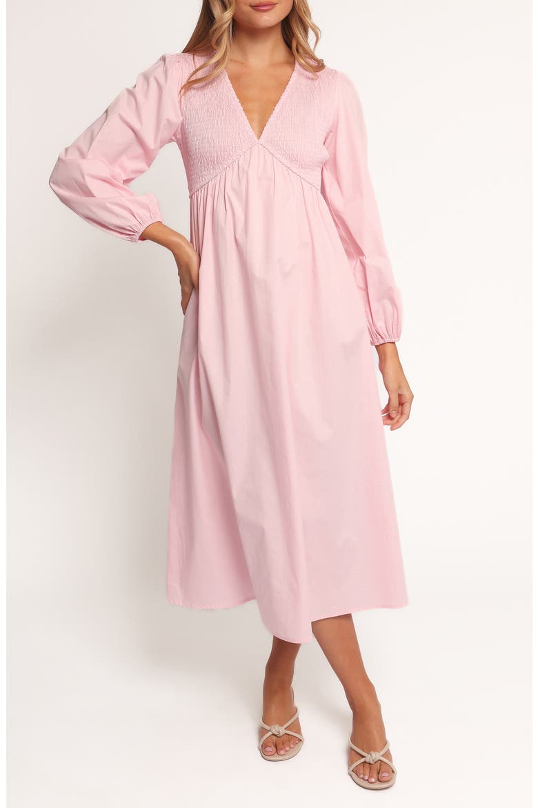 Ilyana Long Sleeve Midi Dress, Main, color, PINK