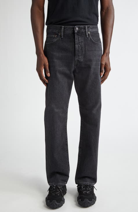 ACNE Dark Wash Straight Hep Raw Mid Rise Jeans shops