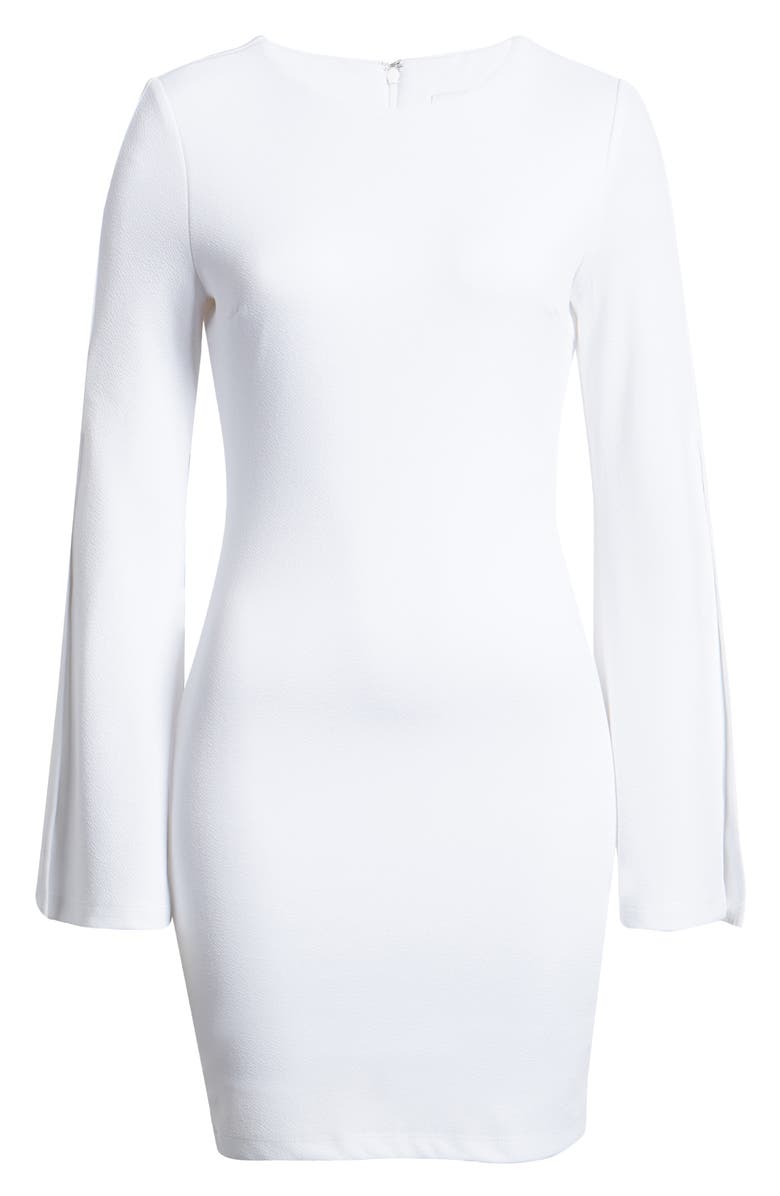 SNDYS Pascal Slit Long Sleeve Cocktail Sheath Dress, Alternate, color, 