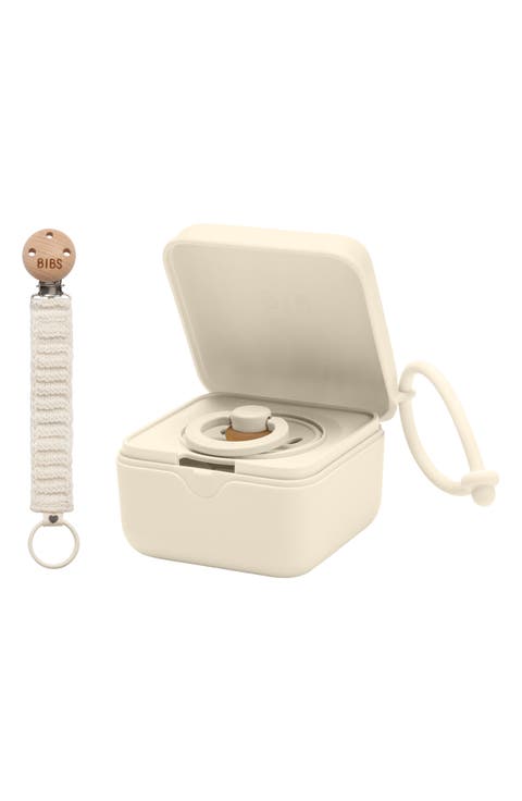 Pacifier Box & Pacifier Clip Set