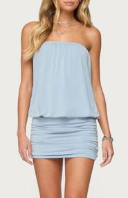 EDIKTED Paloma Strapless Minidress