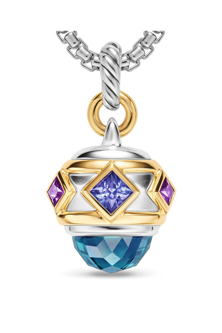 Renaissance Amulet in 18K Yellow Gold, 29m, Alternate, color, SILVER