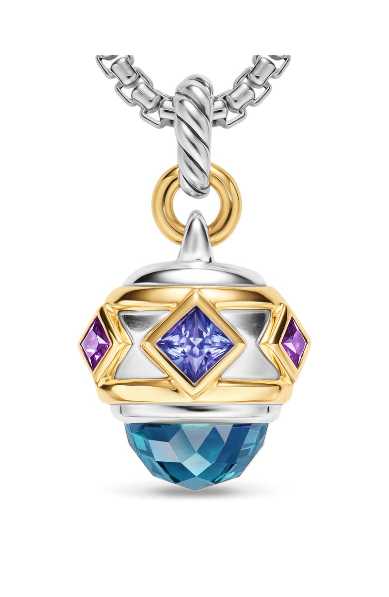 David Yurman Renaissance Amulet in 18K Yellow Gold, 29m, Alternate, color, Silver