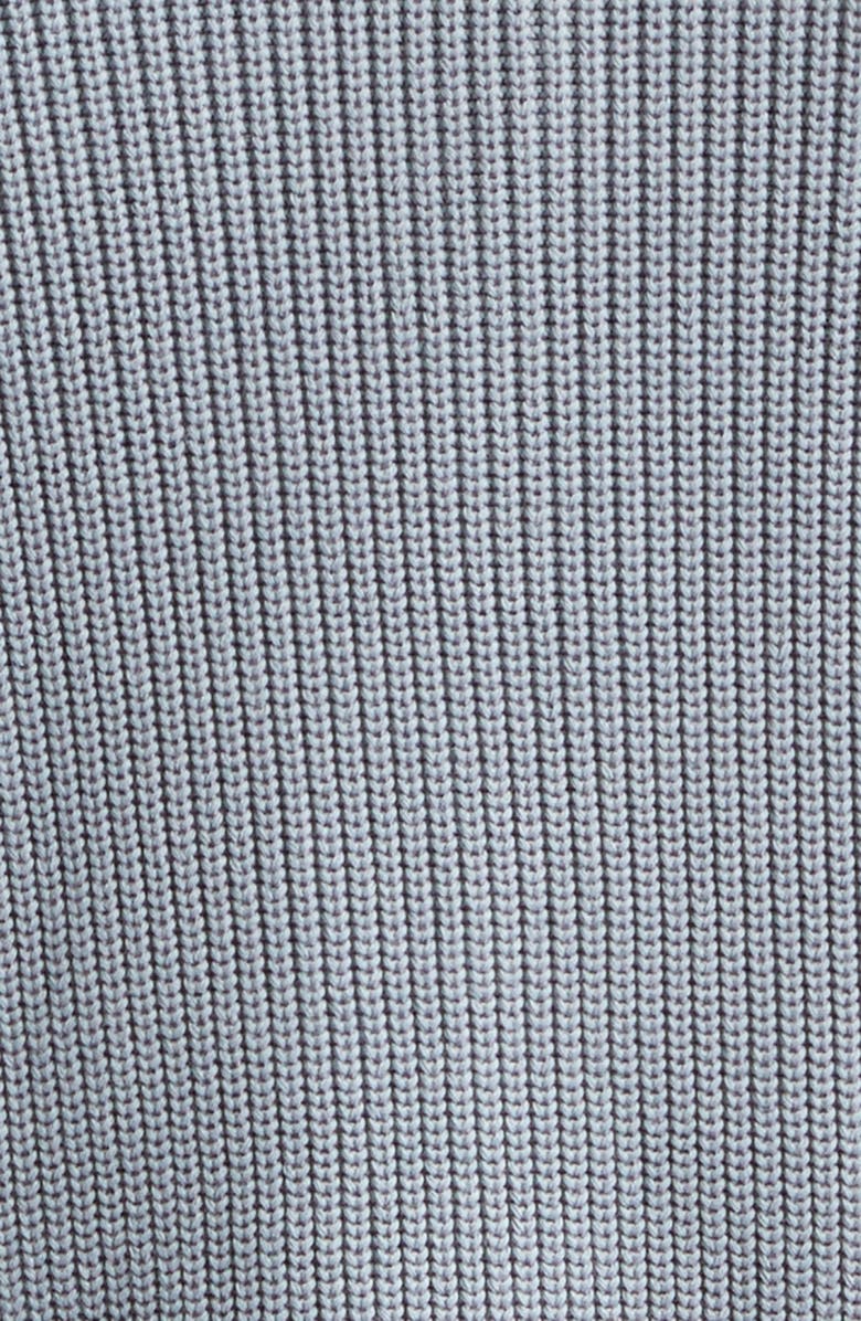 Thom Browne Garment Dyed 4-Bar Cotton Cardigan, Alternate, color, Light Grey