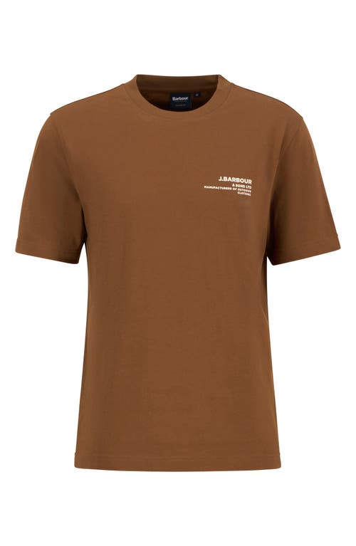 Barbour Parkend Photo Cotton Graphic T-shirt In Brown