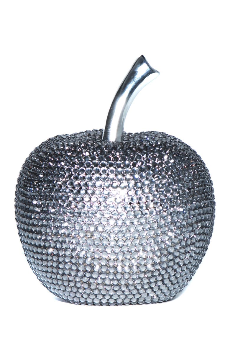 INTERIOR ILLUSIONS Graphite Rhinestone Apple Decor, Main, color,