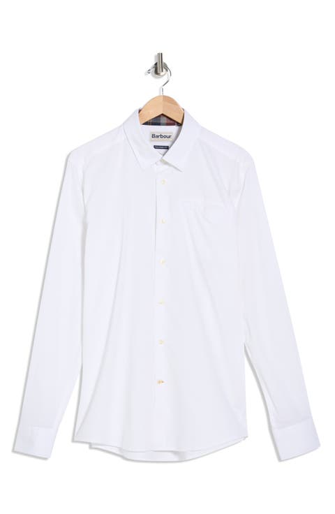 Lyle Tailored Fit Stretch Cotton Button-Up Shirt