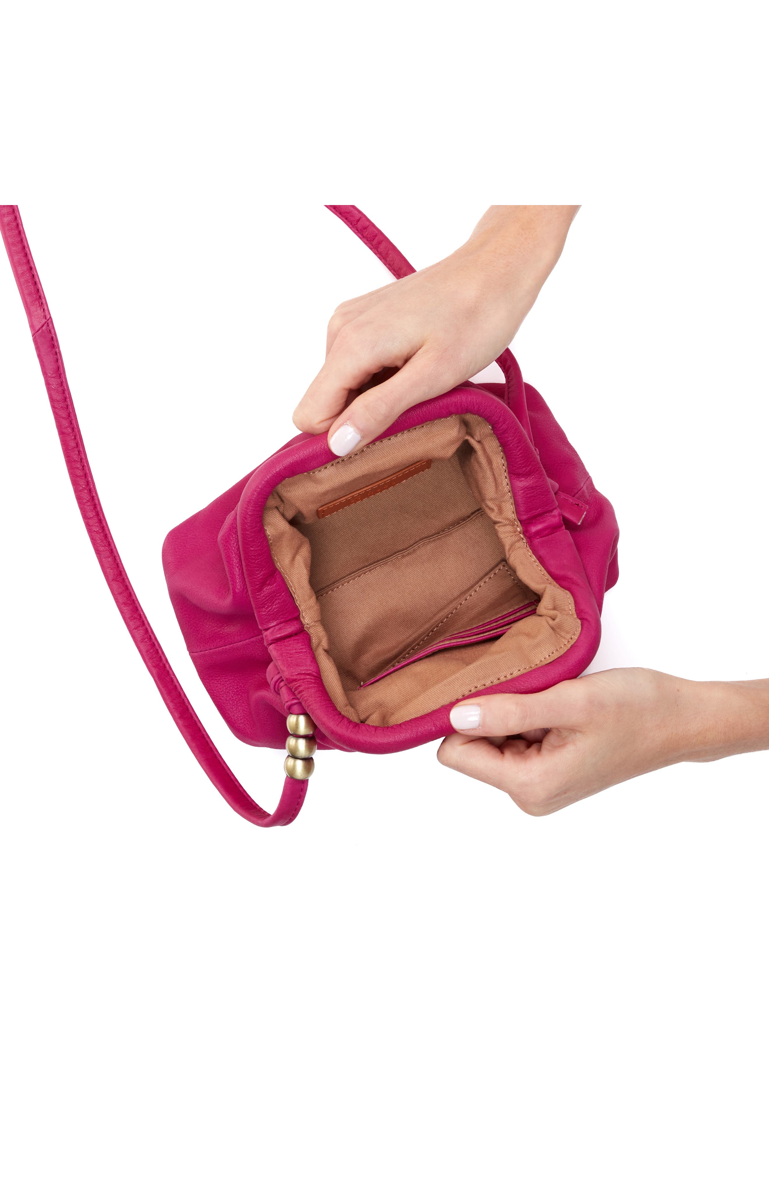 HOBO Adalyn Framed Leather Crossbody Bag, Alternate, color, 