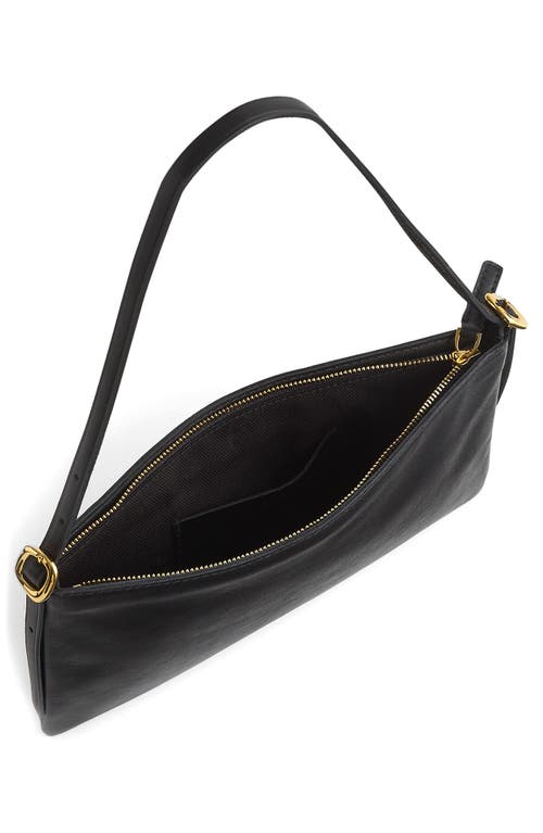 Madewell The Mini Sculptural Buckle Shoulder Bag In Black