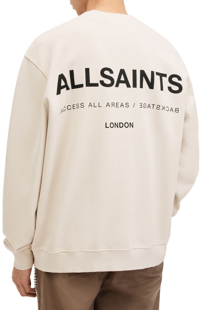 AllSaints Access Cotton Graphic Sweatshirt, Alternate, color, 
