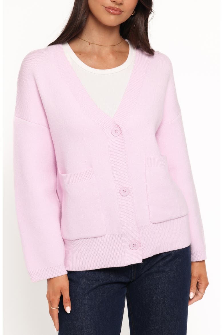 Jayden Patch Pocket Cardigan, Alternate, color, PALE PINK