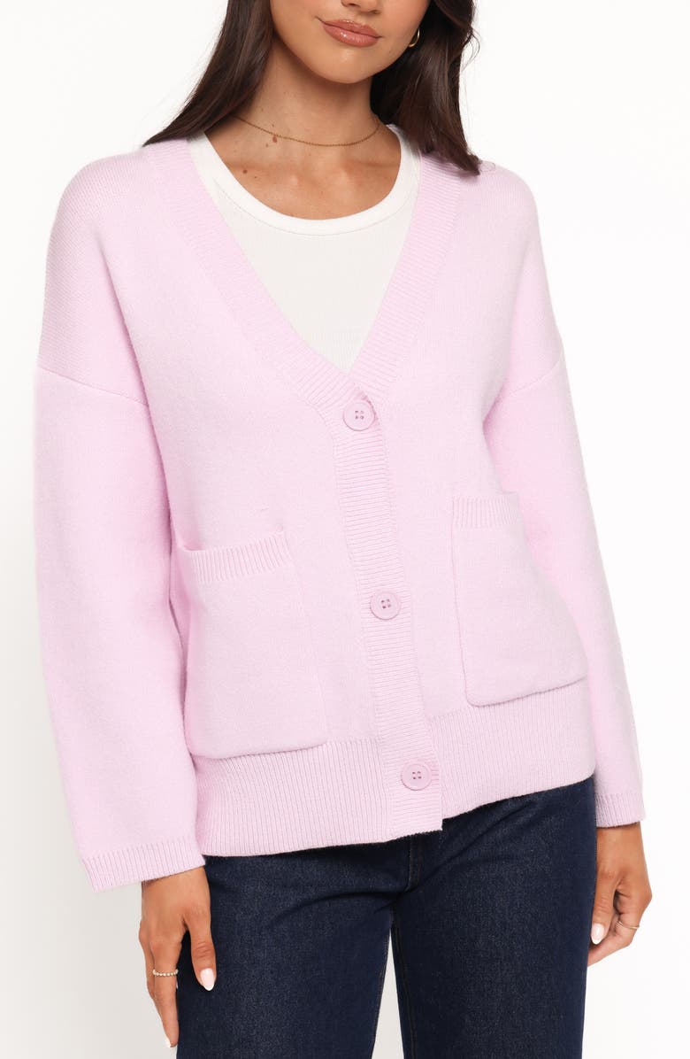 Petal & Pup Jayden Patch Pocket Cardigan, Alternate, color, Pale Pink