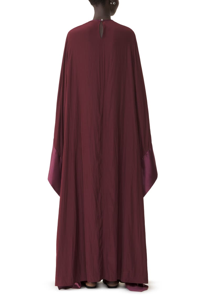 Full-Length Charmeuse Dress, Alternate, color, Garnet