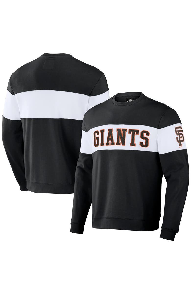 Darius Rucker Collection by Fanatics Men's Darius Rucker Collection by Fanatics Black San Francisco Giants Stripe Pullover Sweatshirt, Main, color, Black